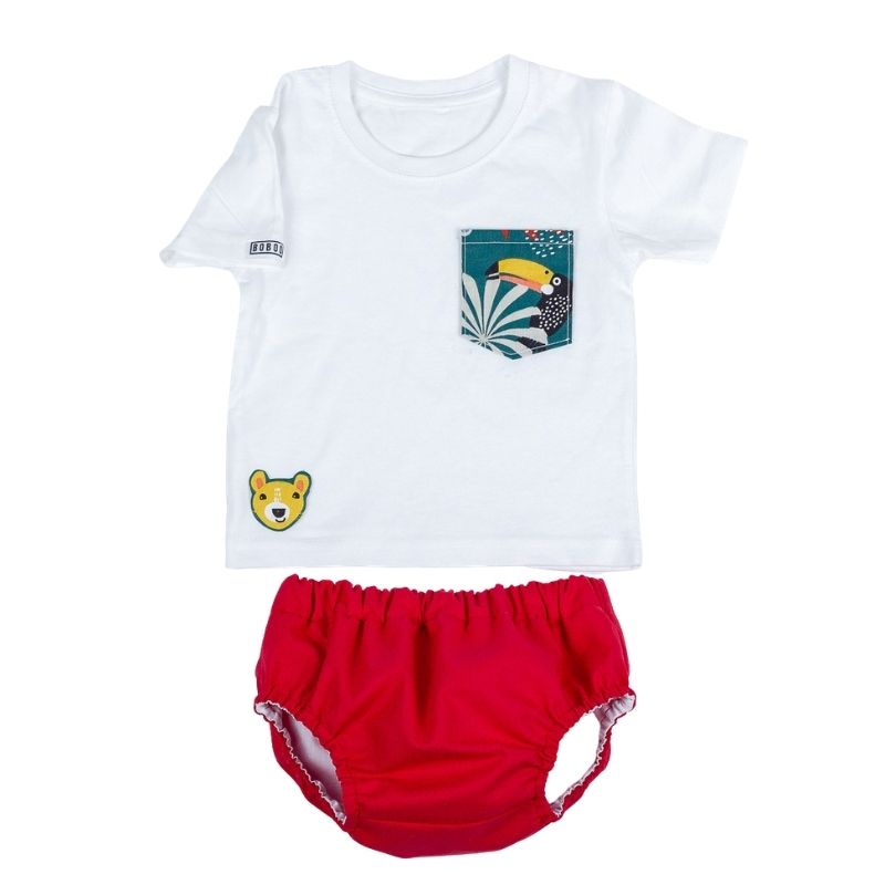 Camiseta Bolsillo Tropical