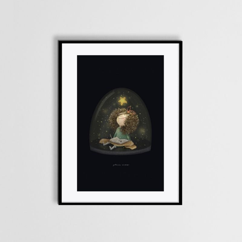 Lámina Infantil Carlota noche