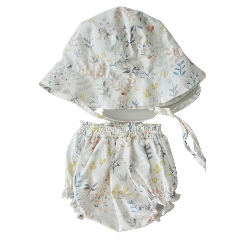 Conjunto Gorrito Playa Flor