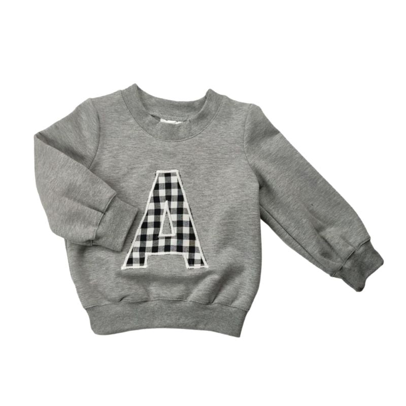 Sudadera Inicial Vichy Negro