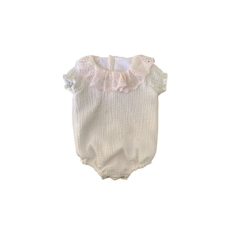 Pelele Bambula Bordado Rosa