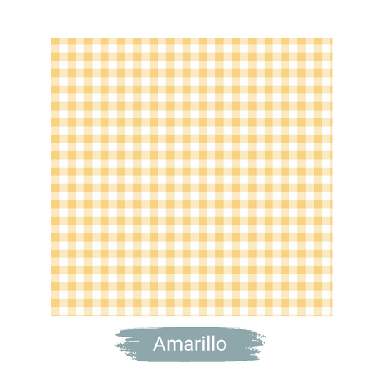 Cinta Cuelga Llaves- Varios Estampados - Vichy Amarillo