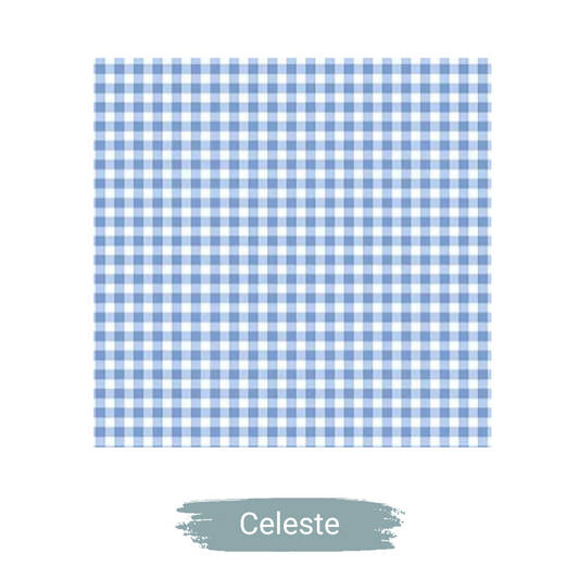 Cinta Cuelga Llaves- Varios Estampados - Vichy Celeste