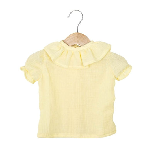 Blusa Gasa Amarillo Pastel