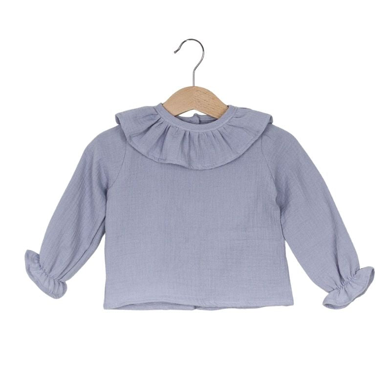 Blusa Gasa Azul Índigo