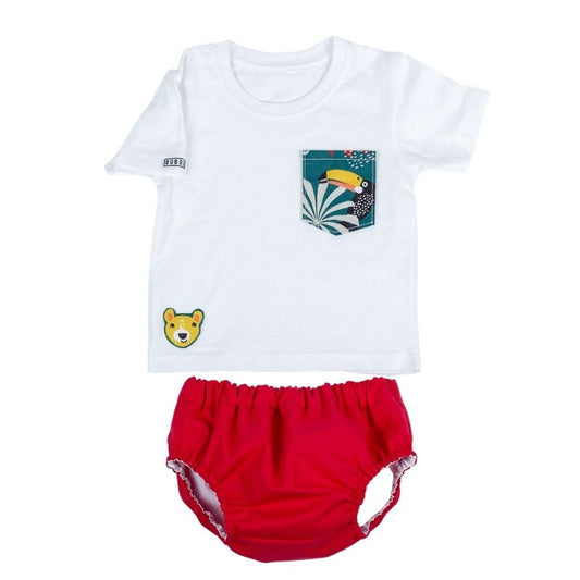 Camiseta Bolsillo Tropical