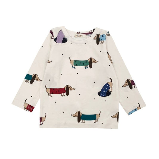Camiseta Manga Larga Dogs Crudo
