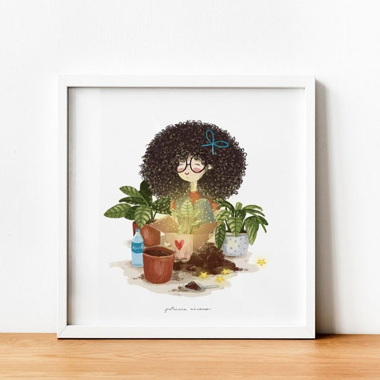 Lámina Infantil Carlota Plantas