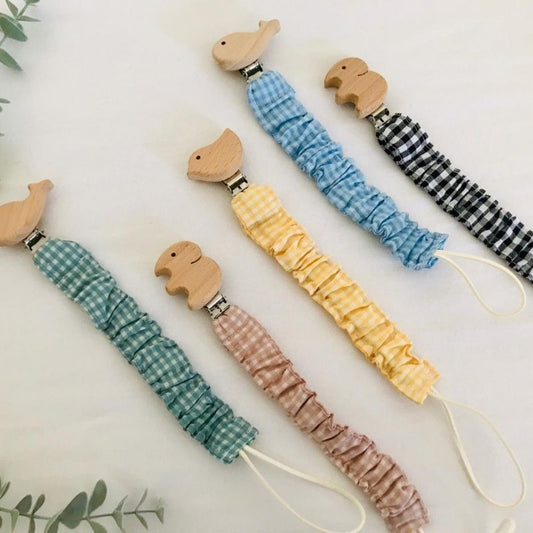 Chupetero Pinza Madera- Varios Estampados