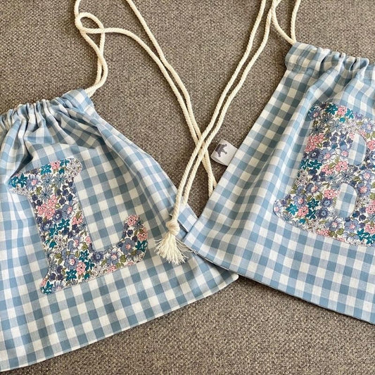 Mochila Vichy Celeste