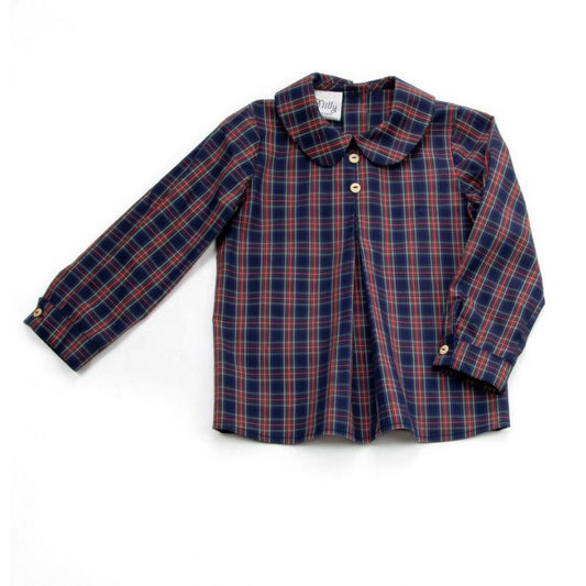 Blusa Cuadro Azul
